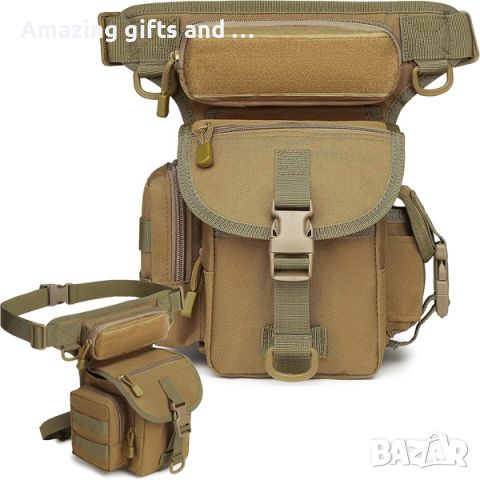 Тактическа чанта за кръст и крак с голям капацитет, снимка 2 - Екипировка - 46441385