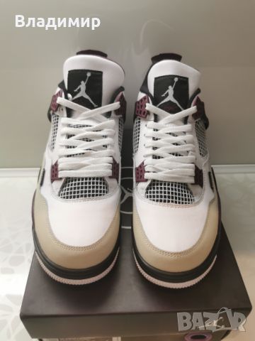 Nike Air Jordan 4 Retro PSG Мъжки Обувки 46 EUR+ Кутия., снимка 2 - Маратонки - 46454248