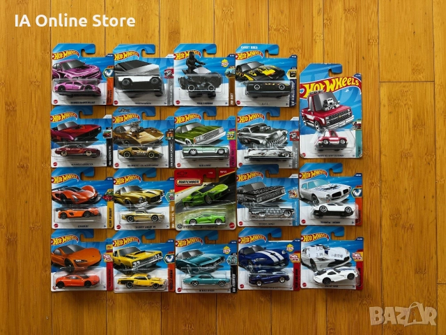 Hot Wheels Hellcat;Cybertruck;Corvette;Camaro;Buick;KITT;Impala;Viper
