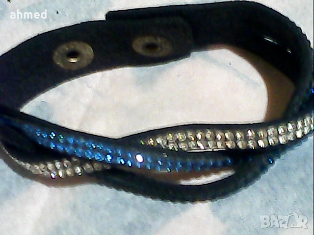 красив комплект кожено колие и гривна, снимка 6 - Колиета, медальони, синджири - 52543866