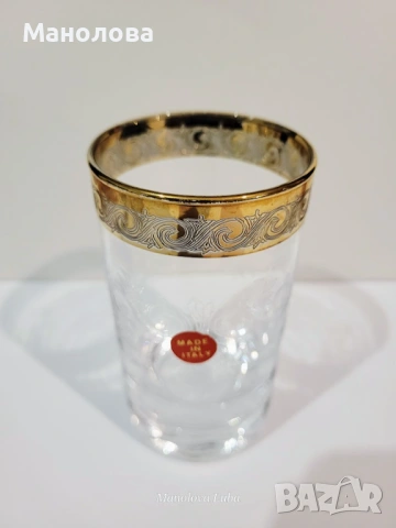 Комплект кристални чаши Murano Medici за допълнение на сервиз., снимка 3 - Други ценни предмети - 53195975