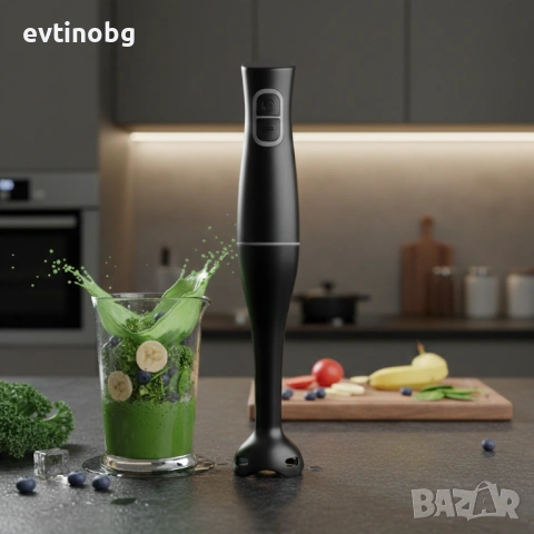 Ръчен пасатор Rosberg R51112O, 350W, 2 скорости, пластмасова пасираща приставка, снимка 4 - Аксесоари за кухня - 53769668