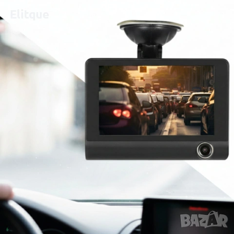Видеорегистратор със задна камера, помощ при паркиране и сензор за движение, снимка 2 - Друга електроника - 53326316