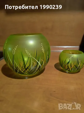 Стъклени купи за декорация – огнеупорно стъкло, снимка 3 - Декорация за дома - 48356287