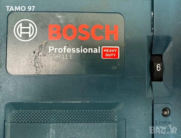 BOSCH GSH 11 E - Чист къртач 1500W 16.8J перфектен!, снимка 5 - Къртачи - 52714084