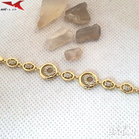 Гривна с 14К златно покритие 234831, снимка 2 - Гривни - 52872508
