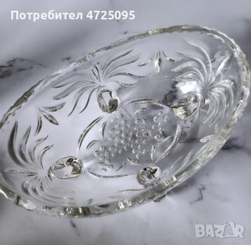 Кристална купа, снимка 7 - Декорация за дома - 53304407