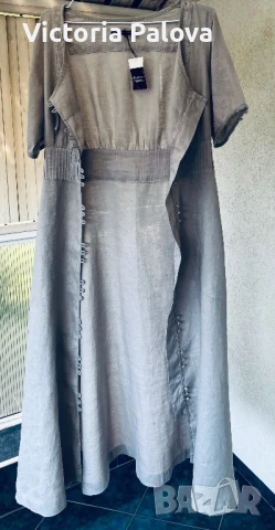 Нова дизайнерска рокля  GUDRUN SJÖDÉN лен, Швеция