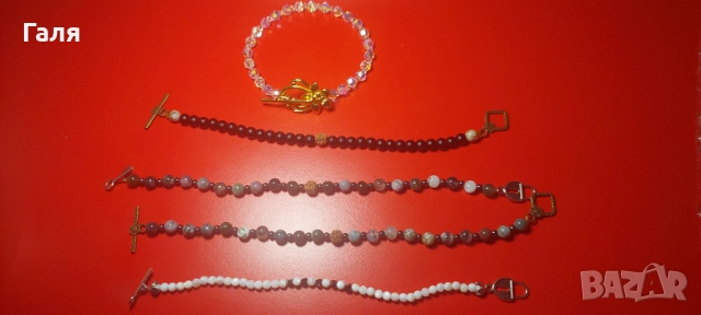 Часовник-бижу с перли и бижута с перли и естествени камъни , снимка 9 - Дамски - 51429222