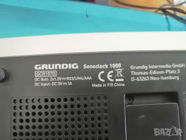 Радио-часовник GRUNDIG SONOCLOCK 1000, снимка 3 - Радиокасетофони, транзистори - 46218456