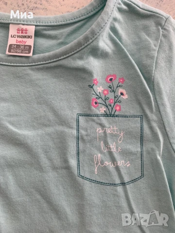 Тениски с къс ръкав за момиченце 2-3 годинки, снимка 5 - Детски тениски и потници - 50578608