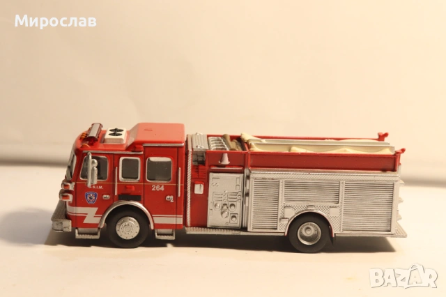 1:72 DEL PRADO ДЕТРОЙТ ПОЖАРНА КОЛИЧКА ИГРАЧКА МОДЕЛ