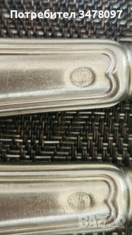 Комплект 6 бр ножове BERNDORF Никелово сребро.  Алпака, снимка 4 - Антикварни и старинни предмети - 46408072