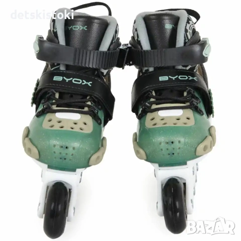 Регулируеми ролери Dizzy зелени (29-33) и (34-38), снимка 3 - Ролери, кънки - 53682494