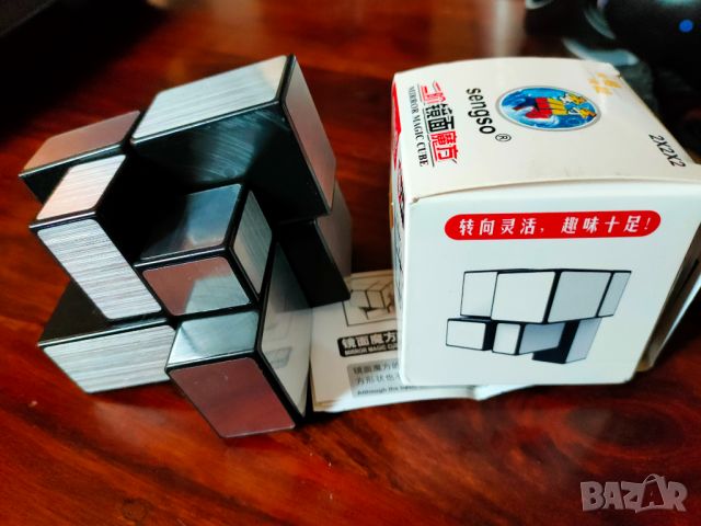 Рубик куб Mirror Cube 2x2x2 / Огледален куб - като нов, снимка 3 - Други игри - 46175657