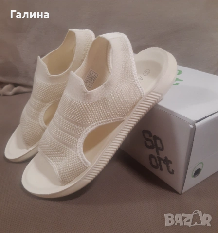 Дамски текстилни сандали , снимка 3 - Сандали - 54105350