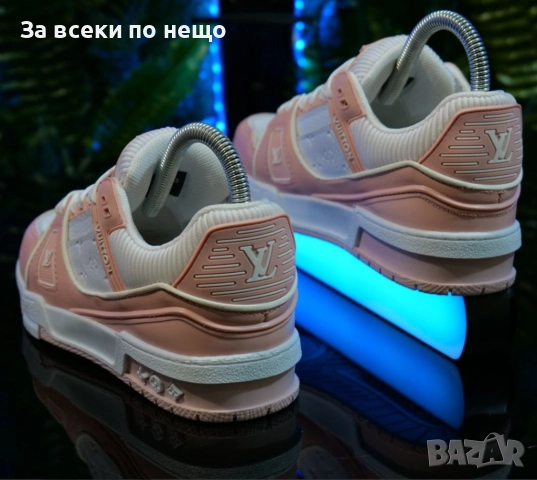 Louis Vuitton Дамски Маратонки С Кутия👟Дамски Спортни Обувки Цвят Бяло и Розово Код S315, снимка 3 - Маратонки - 52427831