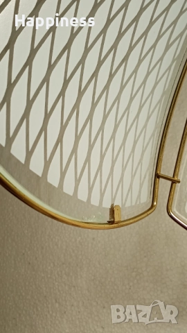 Абажур (Полилей) метален с 6 стъкла и Нова LED крушка Е27 9W 4000K, снимка 9 - Лампи за таван - 52304142