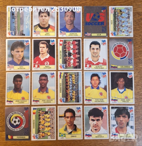 Стикери Панини САЩ '94