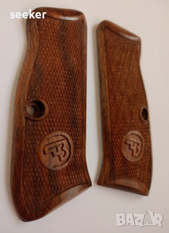 Орехови чирени за пистолет CZ 75/85 BD Police, снимка 3 - Оборудване и аксесоари за оръжия - 54142906