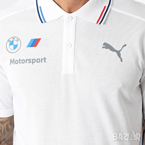 Puma BMW Motorsport Team Polo - Оригинална мъжка тениска с яка р-р M, снимка 6 - Тениски - 53024567