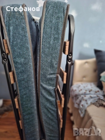 Сгъваемо, походно легло Milano с матрак 10 см, снимка 2 - Къмпинг мебели - 53509485