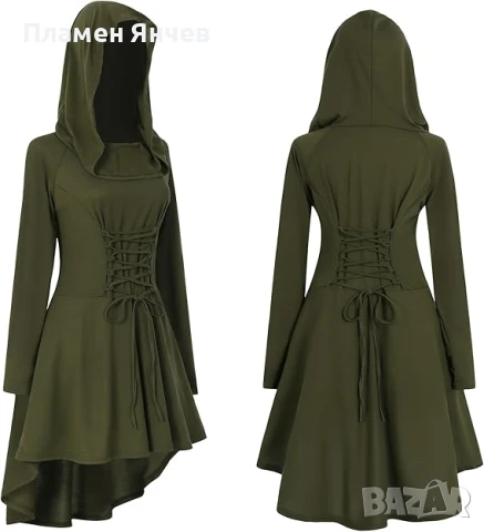 Velmawig Готически дрехи Дамски средновековен ренесансов костюм ELF, снимка 5 - Други - 51148648