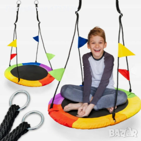 Люлка "Щъркелово гнездо" — здрава, удобна и подходяща за деца и възрастни до 150 кг, снимка 3 - Градински мебели, декорация  - 53342068