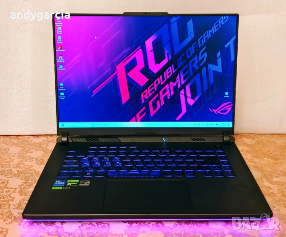 NVidia RTX 4060 8GB/Intel Core i7-13650HX/16GB RAM/512GB SSD/165hz FHD+ IPS/ASUS ROG STRIX G16, снимка 2 - Лаптопи за игри - 53946755