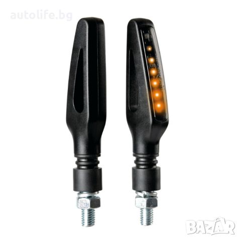 Странични LED Бягащи Мигачи за мотор маркер 12V LAMPA, снимка 2 - Аксесоари и консумативи - 45653161
