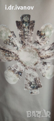 сива тениска LIU.JO с издължен гръб, снимка 2 - Тениски - 54179289