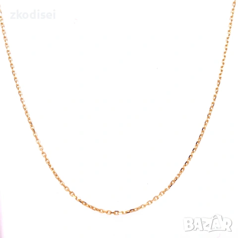 Златен синджир 2,34гр. 44,0см. 14кр. проба:585 модел:37719-3, снимка 2 - Колиета, медальони, синджири - 53768879