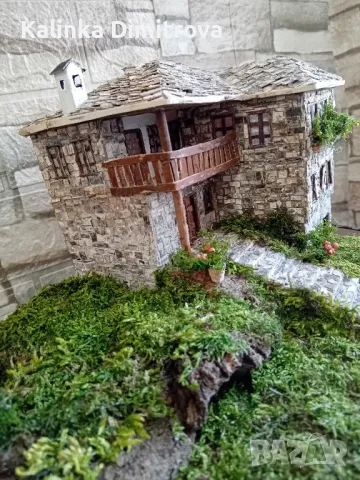 Макет на родопска къща-ръчна изработка., снимка 7 - Декорация за дома - 50028910