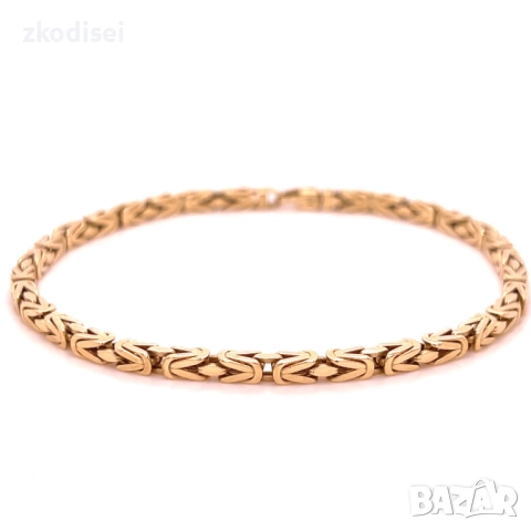 Златна дамска гривна 7,47гр. 19,2см. 14кр. проба:585 модел:34186-1, снимка 2 - Гривни - 52575093