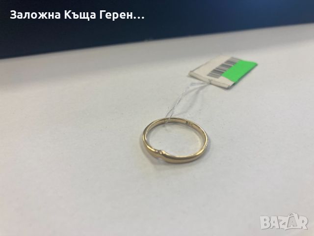 Дамски златен пръстен 1,3 размер 53, снимка 2 - Пръстени - 45114003