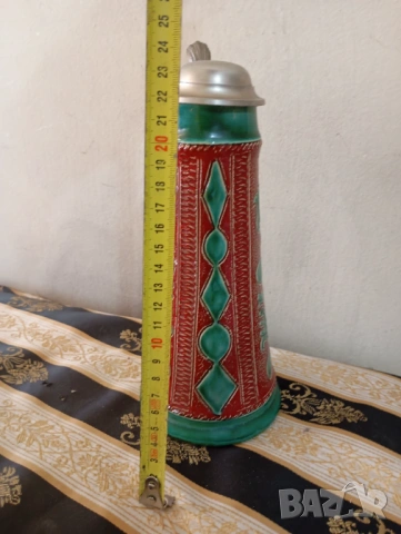 Стара халба за бира, снимка 2 - Антикварни и старинни предмети - 53752772