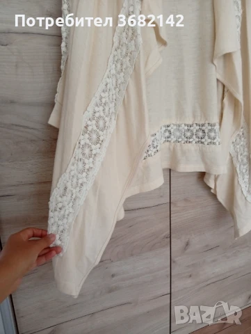 продавам дамска бежова жилетка , снимка 4 - Жилетки - 51429607