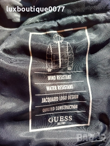 Използвано в много добро състояние зимно пухено яке Guess L, снимка 8 - Якета - 52828933
