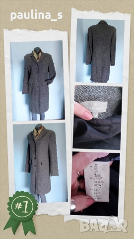 Два различни броя / Марково вълнено палто "Naf Naf" и "Top fashions" , снимка 2 - Палта, манта - 52158888