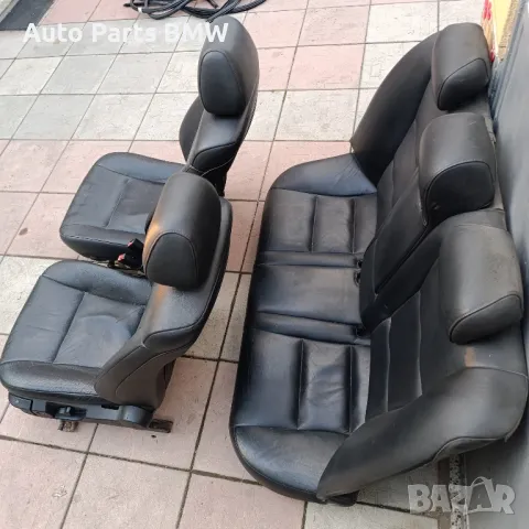 Кожен салон BMW E60 БМВ Е60 черен кожен салон, снимка 6 - Части - 47369508