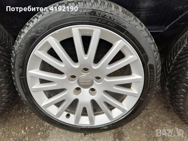 Здравейте! Предлагам за продажба лети джанти за Ауди 17", снимка 8 - Гуми и джанти - 53959911