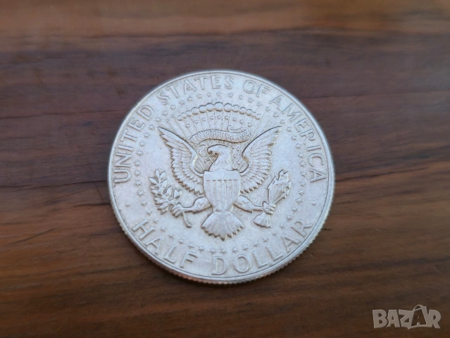 Сребърна Монета Половин Долар Кенеди 1967г, снимка 2 - Нумизматика и бонистика - 53687622