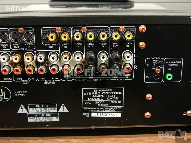  Предусилвател Pioneer c-72 , снимка 11 - Ресийвъри, усилватели, смесителни пултове - 53694107