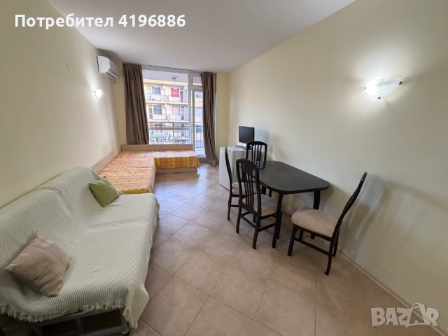 Минимална Такса! Битов Ток! Уютен Едностаен Апартамент в к.к. Слънчев Бряг - Запад, снимка 6 - Апартаменти - 46874368