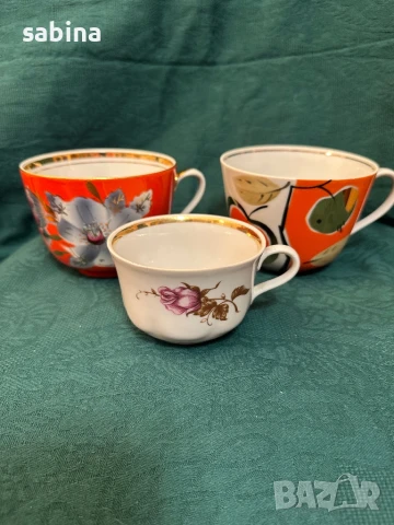 Руски порцелан Дулево/Дульово-чаши гигант за чай, мляко,’компот, снимка 7 - Антикварни и старинни предмети - 50717299