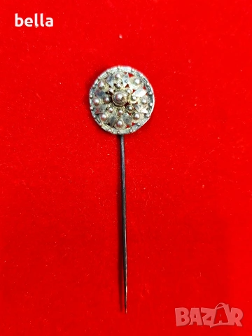 Рядък Видински накит – Сребърна възрожденска игла с позлата (XIX в.)