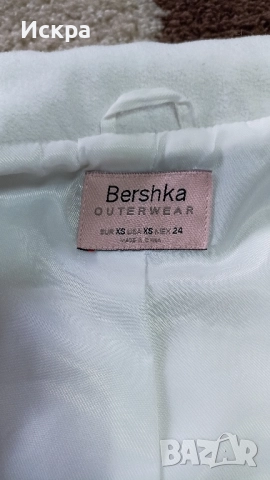 Бяло палто Berhska, снимка 5 - Палта, манта - 52100485