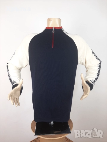 Dale of Norway Geilo - Оригинален мъжки пуловер с цип размер XL, снимка 3 - Пуловери - 52514812