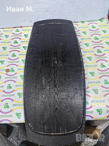 Стар дървен поднос с рисувано стъкло , снимка 6 - Други ценни предмети - 52811460