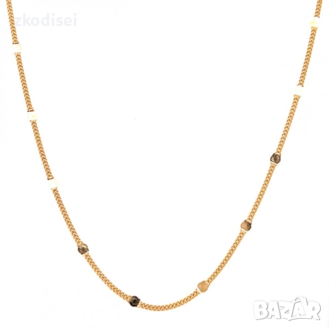 Златен синджир 3,04гр. 44,0см. 14кр. проба:585 модел:33733-4, снимка 2 - Колиета, медальони, синджири - 51533232